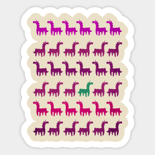 Green Unicorn Sticker